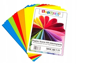 Papier ksero A4 80g kolorowy intensywny mix. 100szt