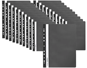 Skoroszyt miękki zawieszany PP czarny BIURFOL 20 szt