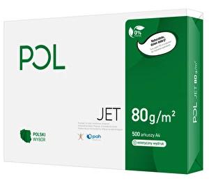 Papier ksero A4 PolJet 80g biały 500 ark.