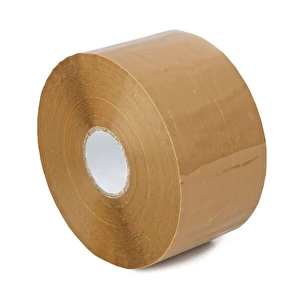 Taśma pakowa klejąca maszynowa 48x150 kauczukowa 1 cal brązowa