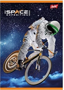 Zeszyt A5 32k 3-linia kolor Spaceman Majewski