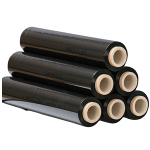 Folia stretch strecz czarny 2,15kg netto 2,5kg brutto 50 cm mocna czarna 6szt