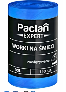 Worki na Śmieci 35l 150 szt PACLAN EXPERT zawiązywane