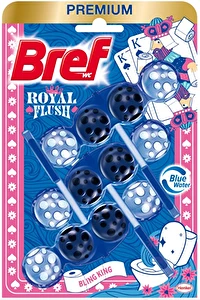 Bref Power Aktiv Color zawieszka kostka do WC Blue Water King 3x50g